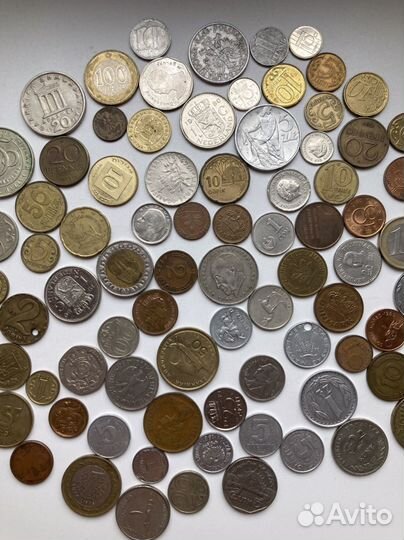 Монеты одним лотом 94 штуки