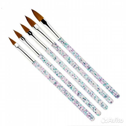 Набор кистей для полигеля (акрила) 5шт