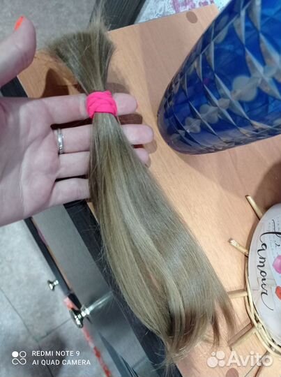 Волосы натуральные срез