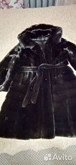 Шуба норковая с капюшоном (торг)