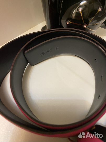 Ремень женский valentino розовый/чёрный