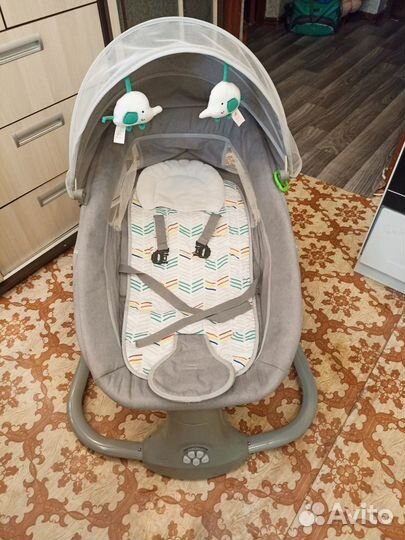 Шезлонг качали для новорождённых электрический