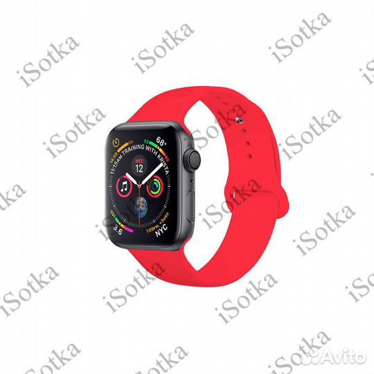 Ремешок силиконовый Watch Series 42mm/44mm роза (к