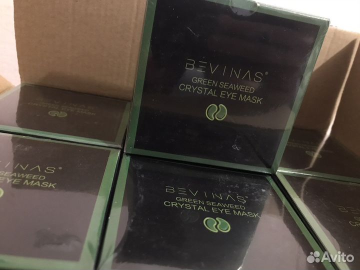 Патчи для глаз зеленые водоросли Bevinas