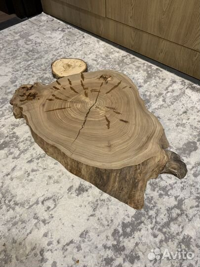 Спил древесный Карагач 60х40х5