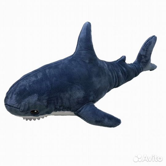 Мягкая игрушка Акула 100 см серая