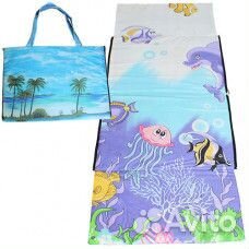 Коврик пляжный складная сумка для моря