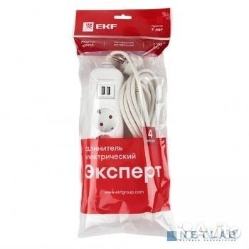 EKF UBA16-2USB-4-02i Удлинитель 