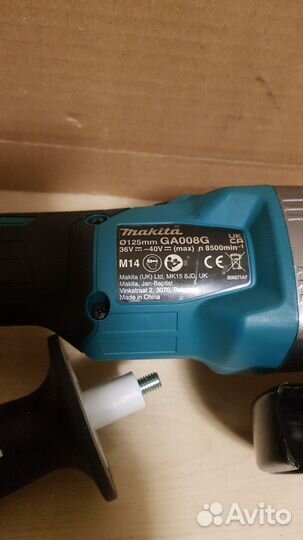 Аккумуляторная ушм Makita XGT GA005GZ 125мм