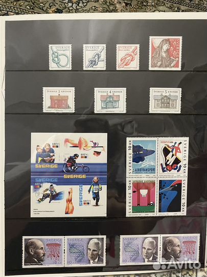 Альбом почтовых марок Швеции