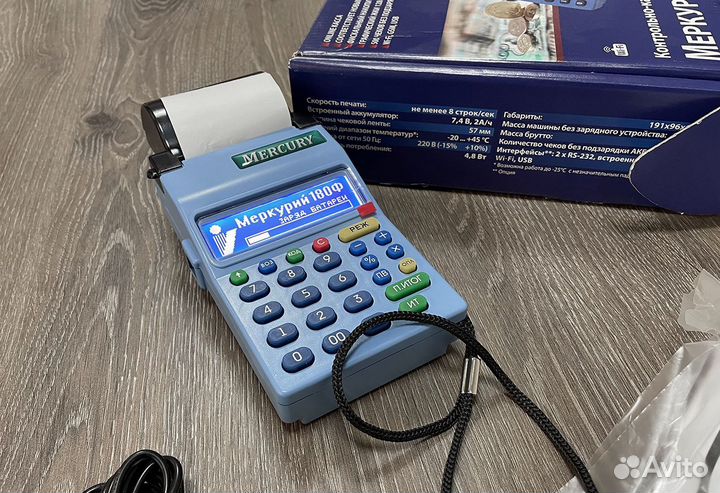 Онлайн касса Меркурий 180Ф
