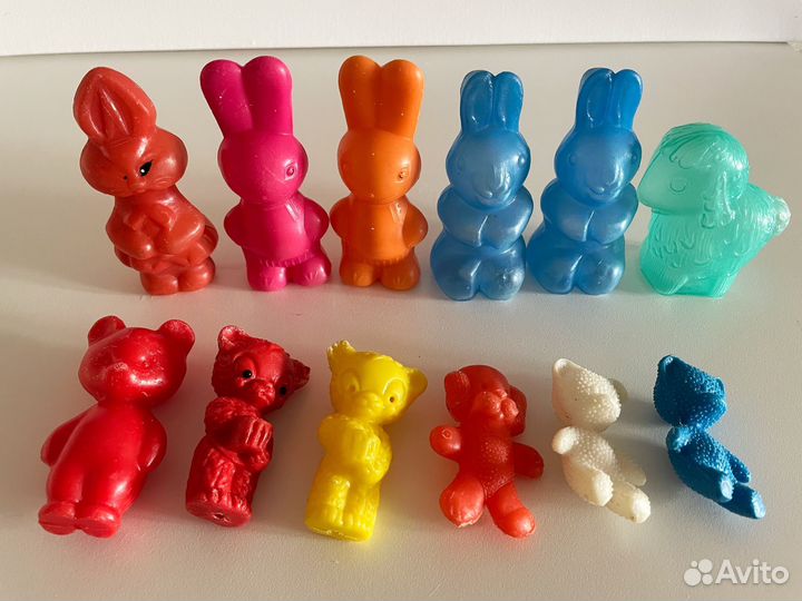 Игрушки СССР зайцы, мишки