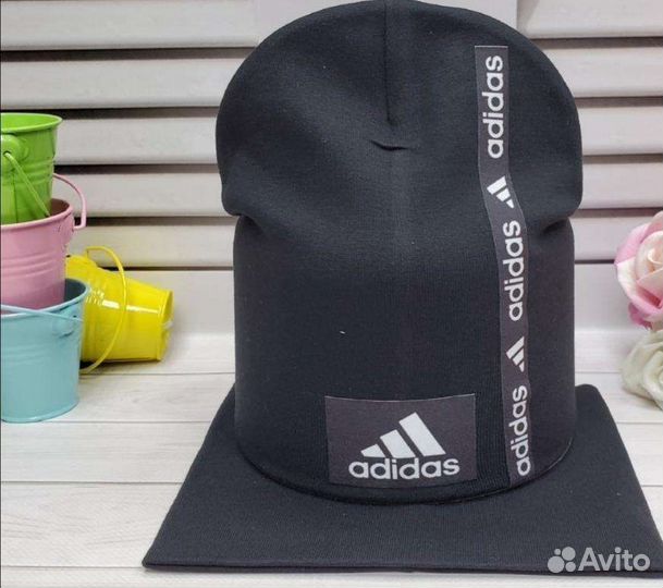 Шапка+снуд Adidas осень