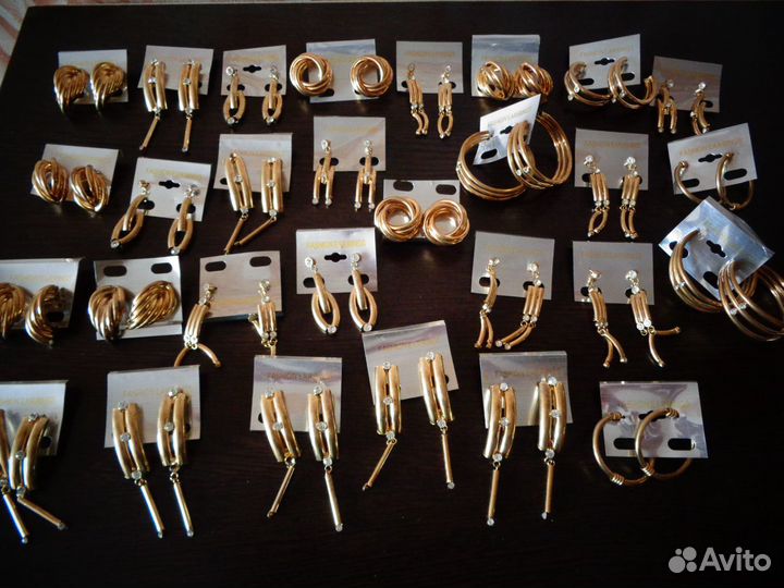 Серьги бижутерия сережки новые