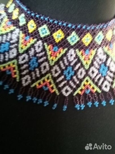 Воротник из бисера