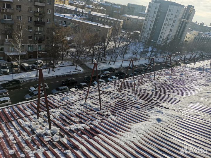 Чистка снега, крыш, зданий, территории, сброс