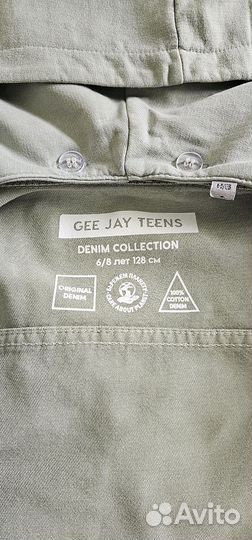 Джинсовая куртка для девочки 128