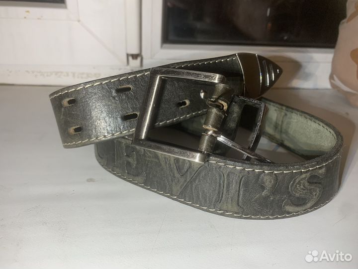 Кожаный ремень Levi's (оригинал) кожа