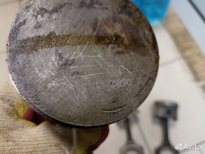 Поршня с шатунами renault logan комплект