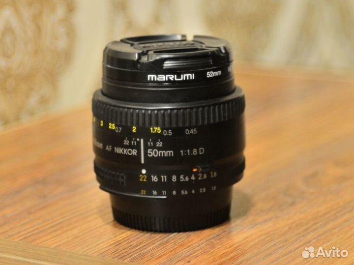 Объектив nikon 50mm f 1.8 d + фильтр