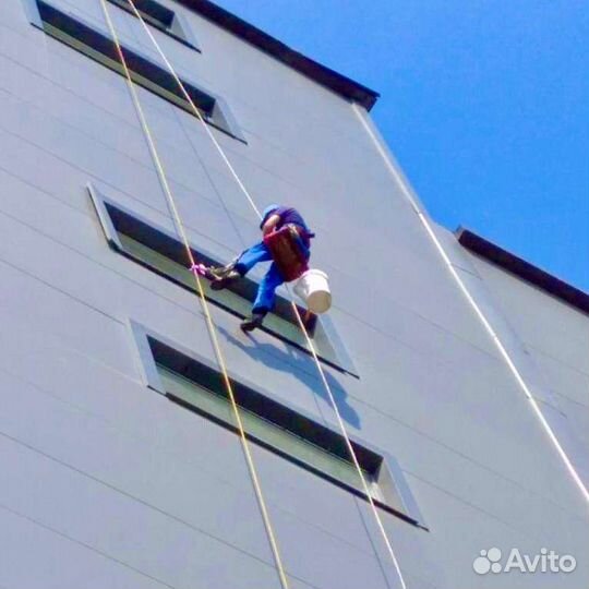 Мойка окон и фасадов