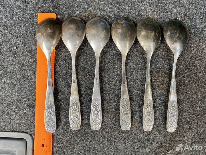 Набор ложек мельхиор, СССР