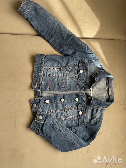 Джинсовая куртка для девочки Гулливер