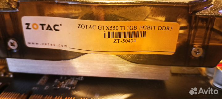 Видеокарта Zotac GTX 550 ti 1GB
