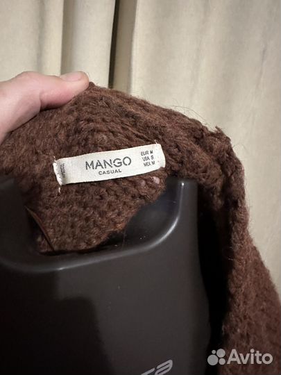 Пальто кардиган Mango женское длинное теплое