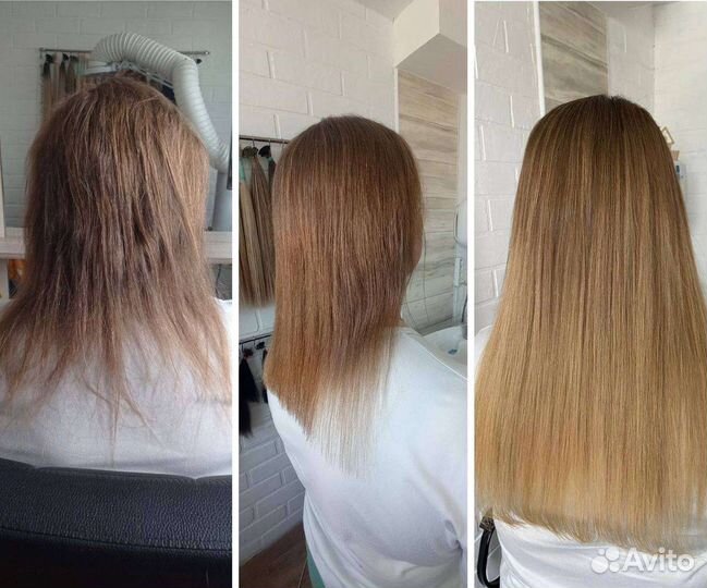 Полное наращивание волос