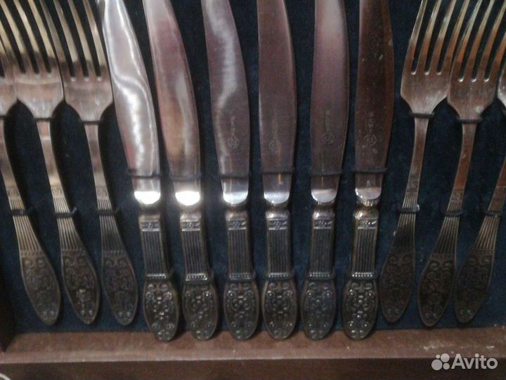 Набор столовых приборов мельхиор СССР