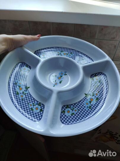 Менажница 4 ячейки melamine d 33,5 см