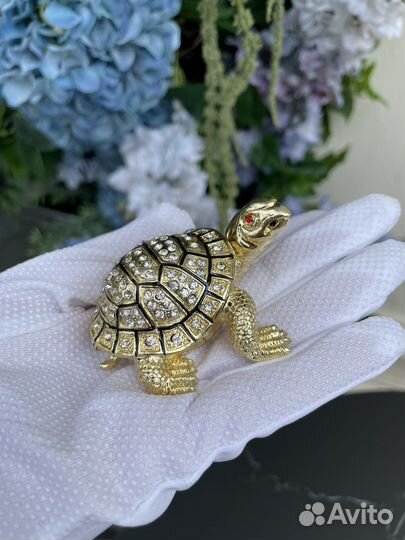 Декоративная статуэтка шкатулка черепаха