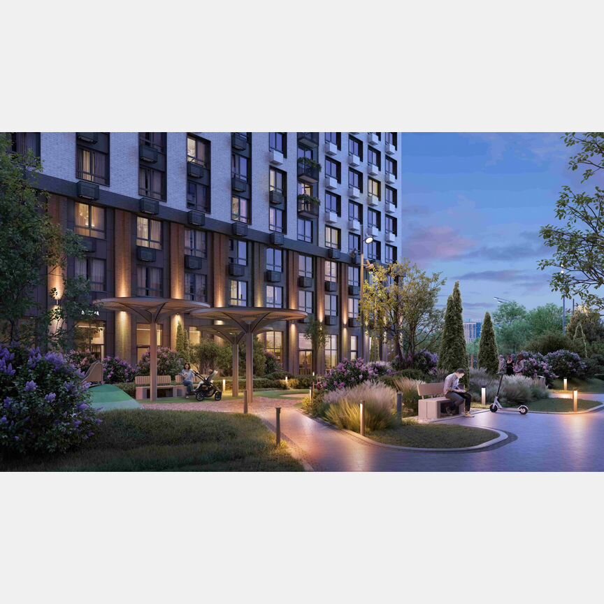 1-к. квартира, 41,4 м², 12/25 эт.