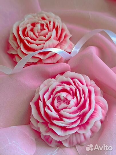 Свечи ручной работы пион