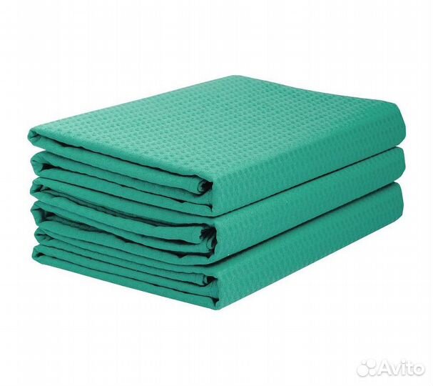 Комплектполотенецвафельныхhomeone80х150(3шт),изумр