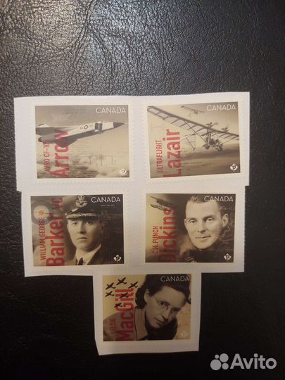 Почтовые марки, Канада, история авиации, 2019 г