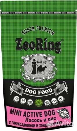 Сухой корм для собак ZooRing Adult Dog и Mini Acti