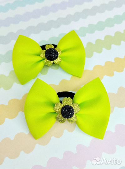 Резинки для волос бантики детские Alya mini mi