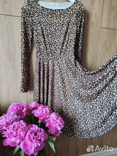 Леопардовое платье Zarina 42