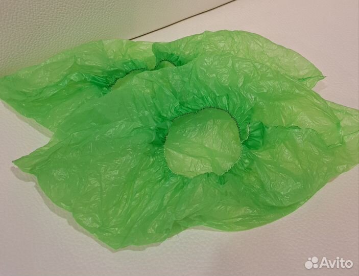 Бахилы одноразовые зелёные взрослые