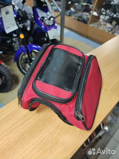 Сумка Вело на раму (штаны), три отделения,ткань с