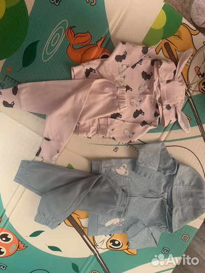 Вещи пакетом на девочку 74-80-86