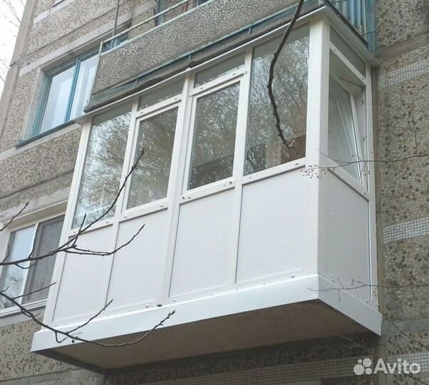 Остекление балконов и лоджий под ключ U1709