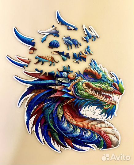 Деревянные пазлы головоломка 