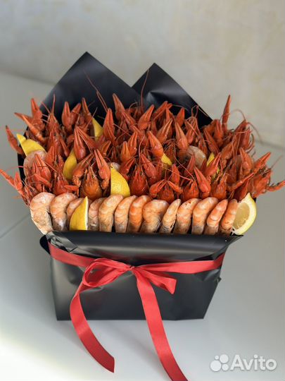 Букет из раков, букет на 23 февраля