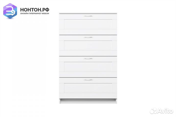 Комод Сириус белый 4 ящика