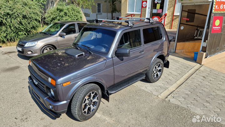 Багажник на крышу LUX city для Лада Нива, серый