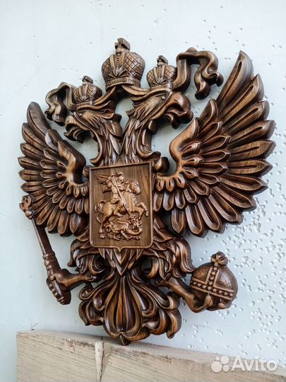 Деревянный Герб России