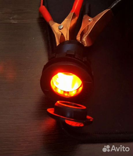 Гнездо прикуривателя с подсветкой/без (12-24V)